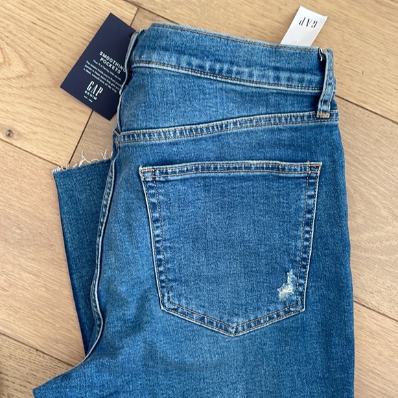 NWT WOMENS GAP 32P HIGH RISE CIGARETTE JEANS - Picture 3 of 5